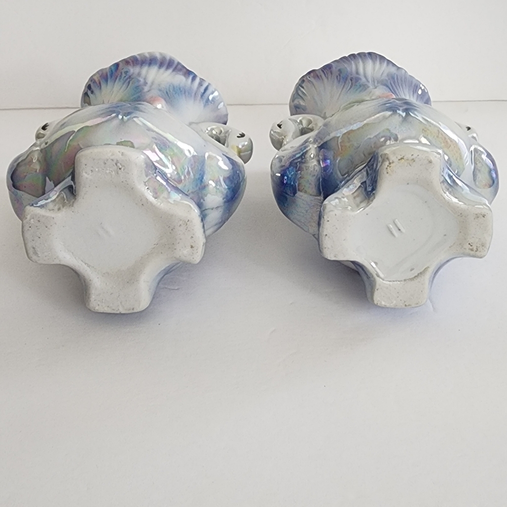 Lusterware Swan Ceramic Vase Set - Picture 12 of 16